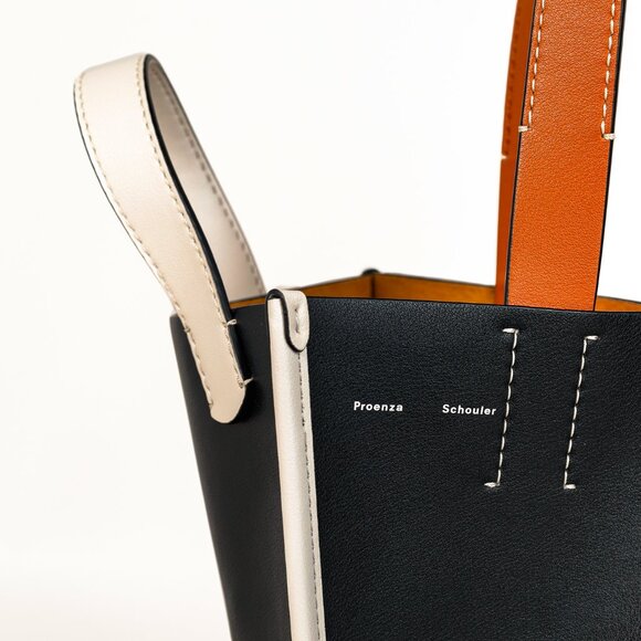 Proenza Schouler White Label Large Mercer Black Leather Tote - Picture 7 of 14